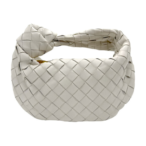 Bottega Veneta Handbags - BOTTEGA Veneta Jodie Intrecciato Leather Handbag White